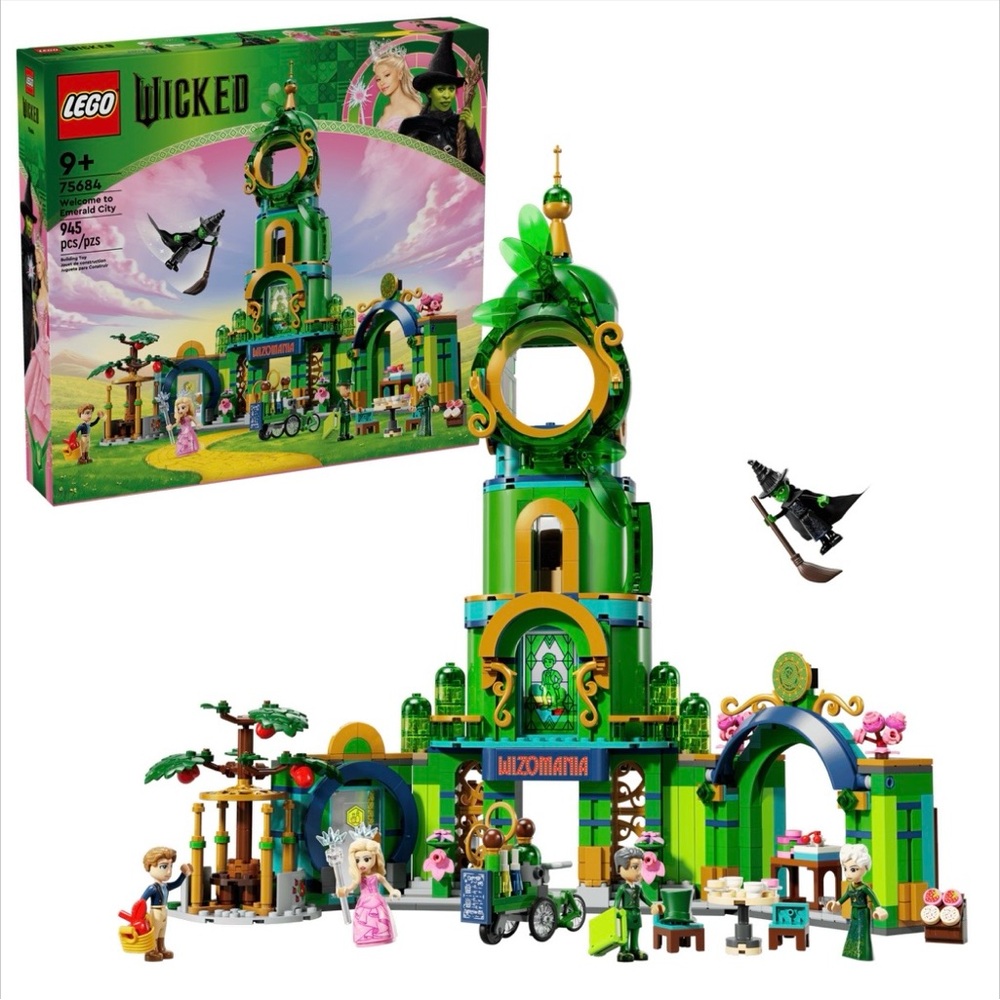LEGO 75684 Wicked Welcome to Emerald City Set - Green and Black